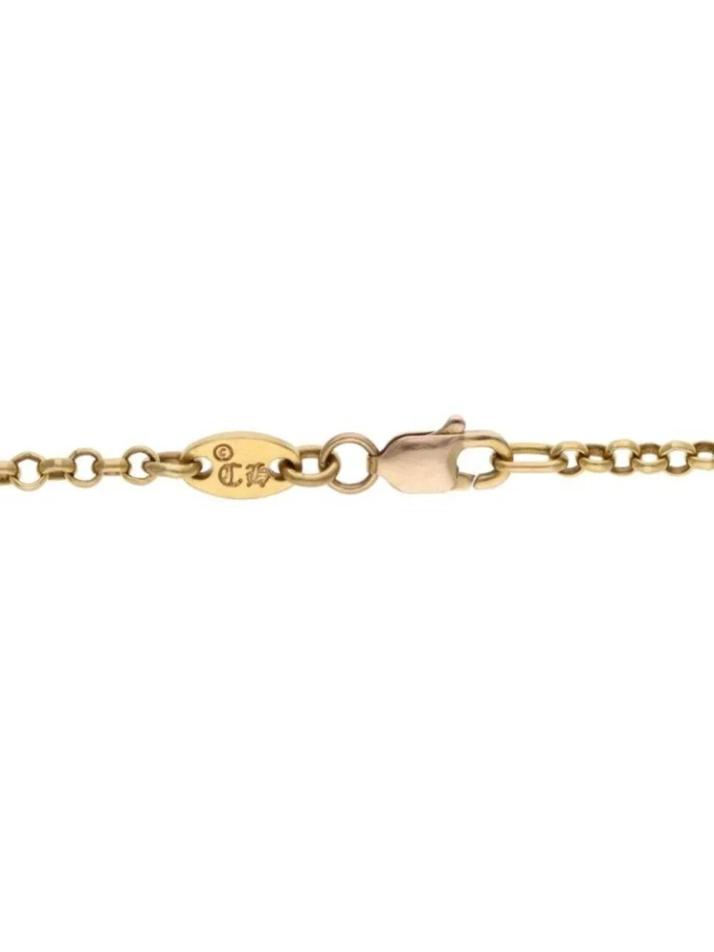 Chrome Hearts 22k Neckchain Roll Chain Gold Necklace
